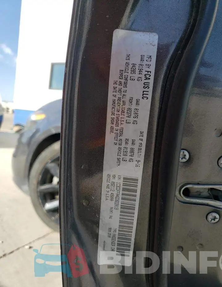 1C3CDFFA4GD822019 Photo# 10