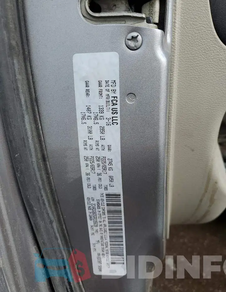 2C4RDGBG5GR335639 Photo# 10