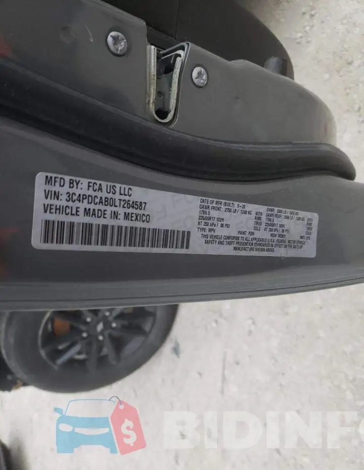 3C4PDCAB0LT264587 Photo# 10