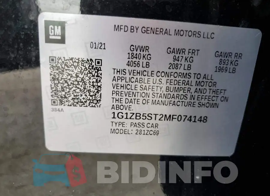1G1ZB5ST2MF074148 Photo# 10