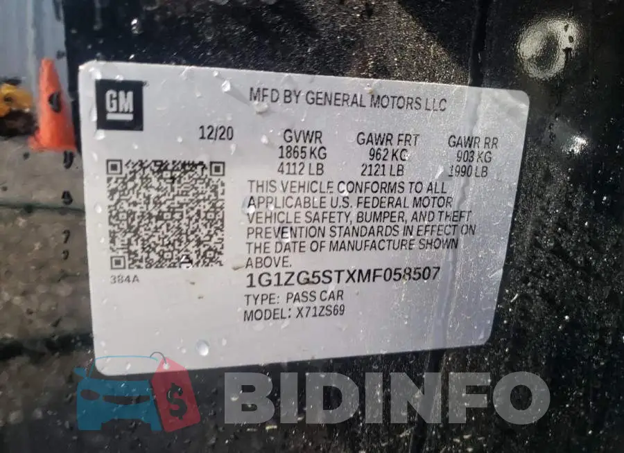 1G1ZG5STXMF058507 Photo# 10