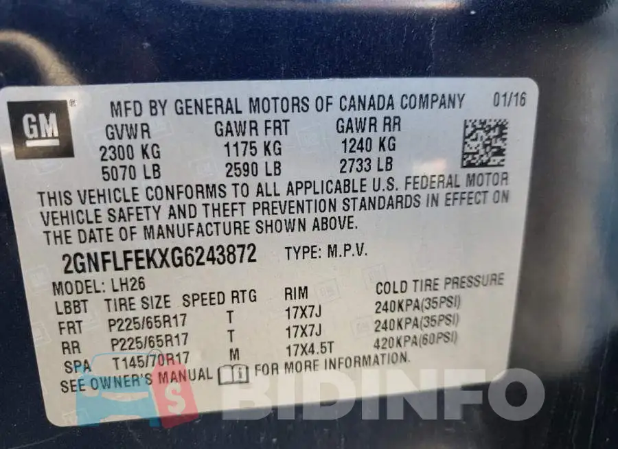 2GNFLFEKXG6243872 Photo# 10
