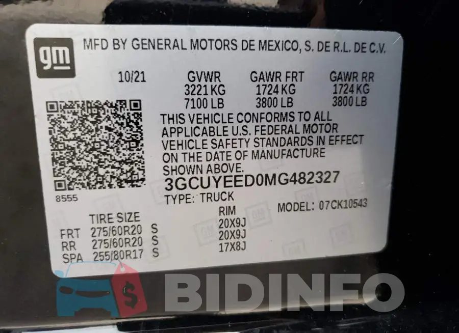 3GCUYEED0MG482327 Photo# 10