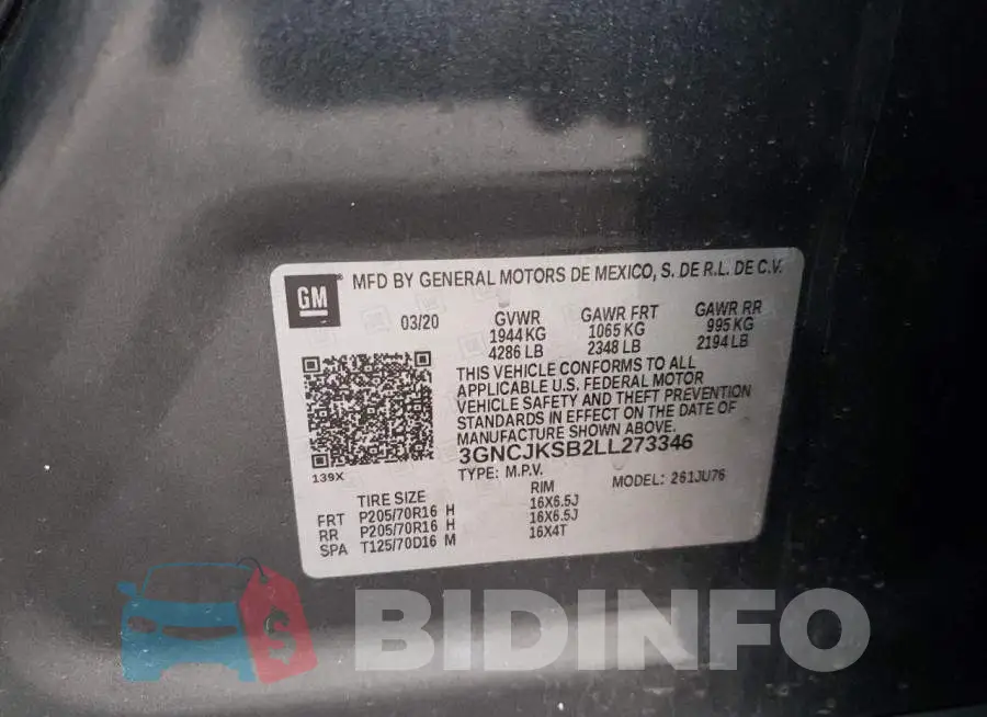 3GNCJKSB2LL273346 Photo# 10