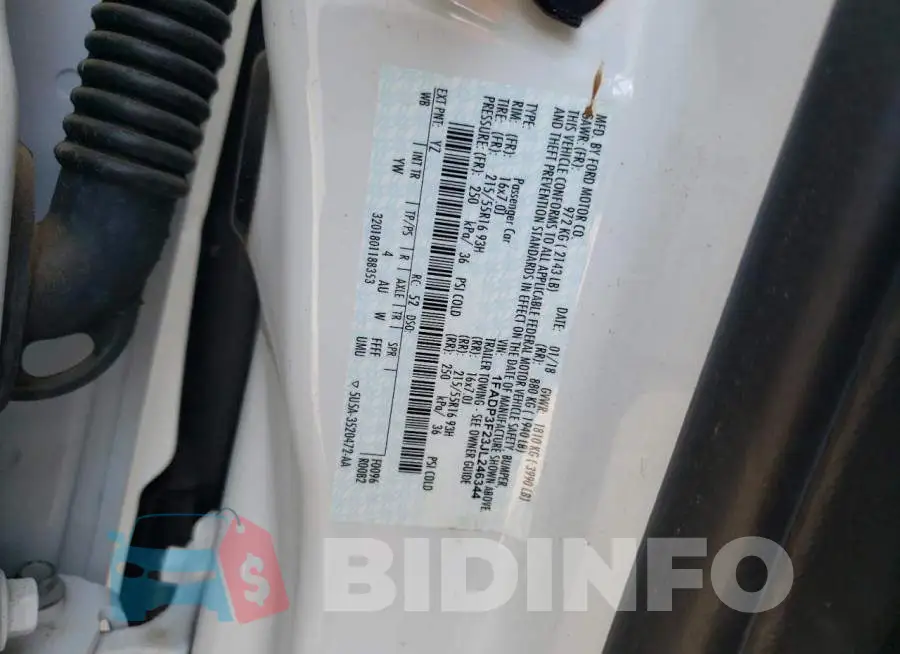 1FADP3F23JL246344 Photo# 10