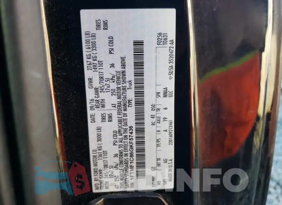 1FTMF1C86GKF57436 Photo# 10