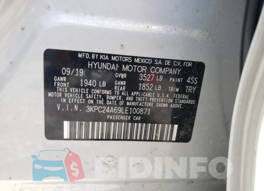3KPC24A69LE100871 Photo# 10