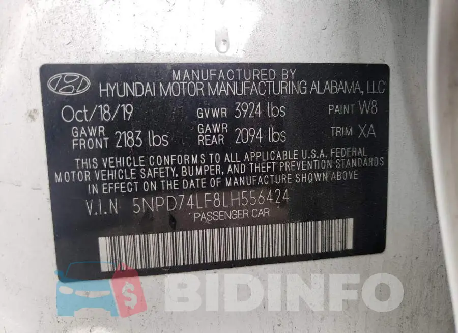 5NPD74LF8LH556424 Photo# 10
