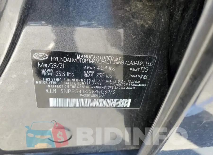 5NPEG4JAXMH126973 Photo# 12