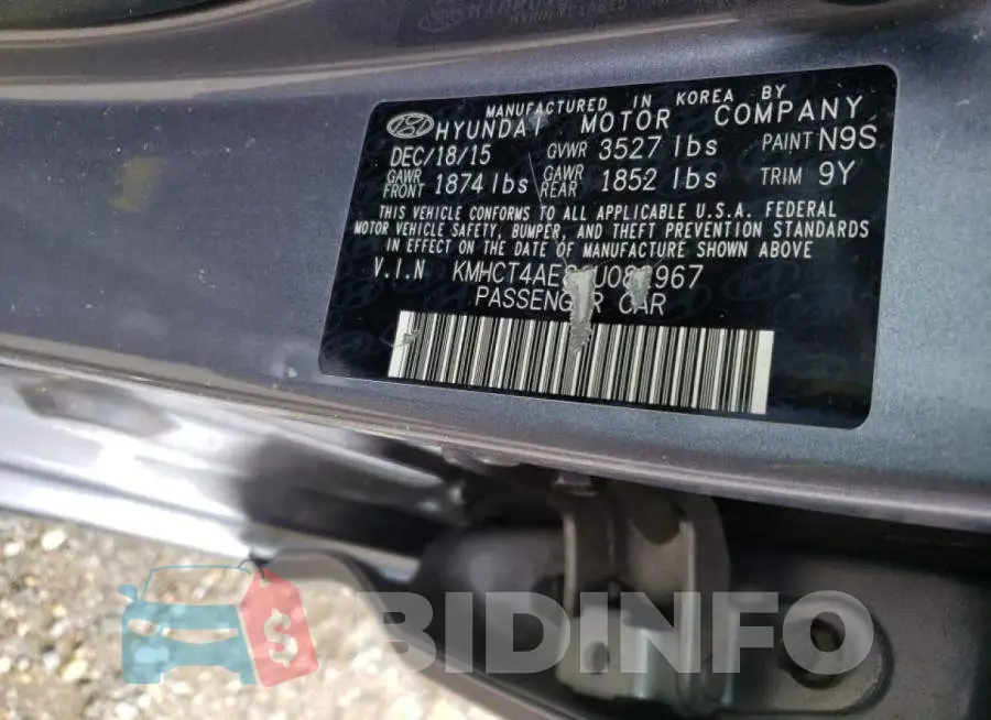 KMHCT4AE8GU082967 Photo# 10