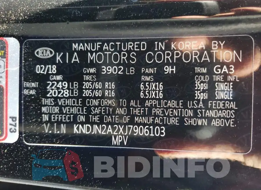 KNDJN2A2XJ7906103 Photo# 10