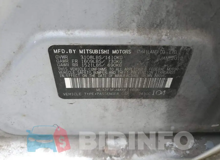 ML32F3FJ4KHF11696 Photo# 10