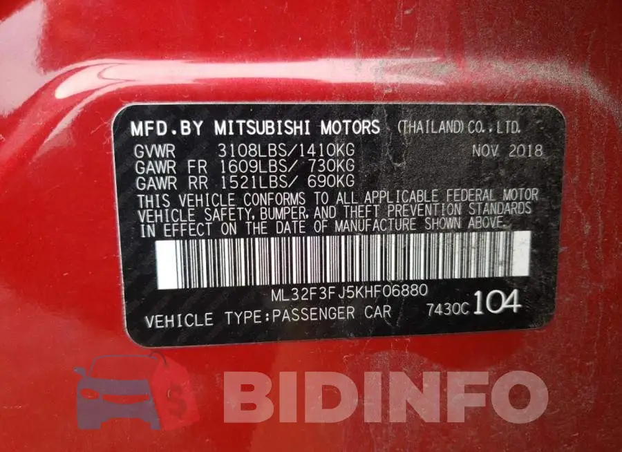ML32F3FJ5KHF06880 Photo# 10