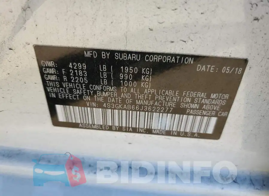 4S3GKAB66J3622277 Photo# 10