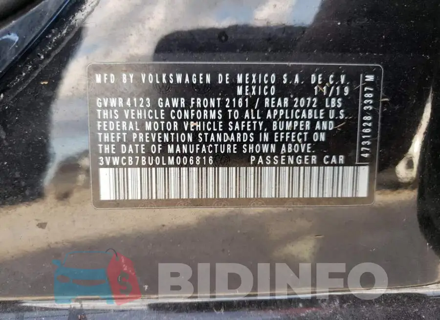 3VWCB7BU0LM006816 Photo# 10