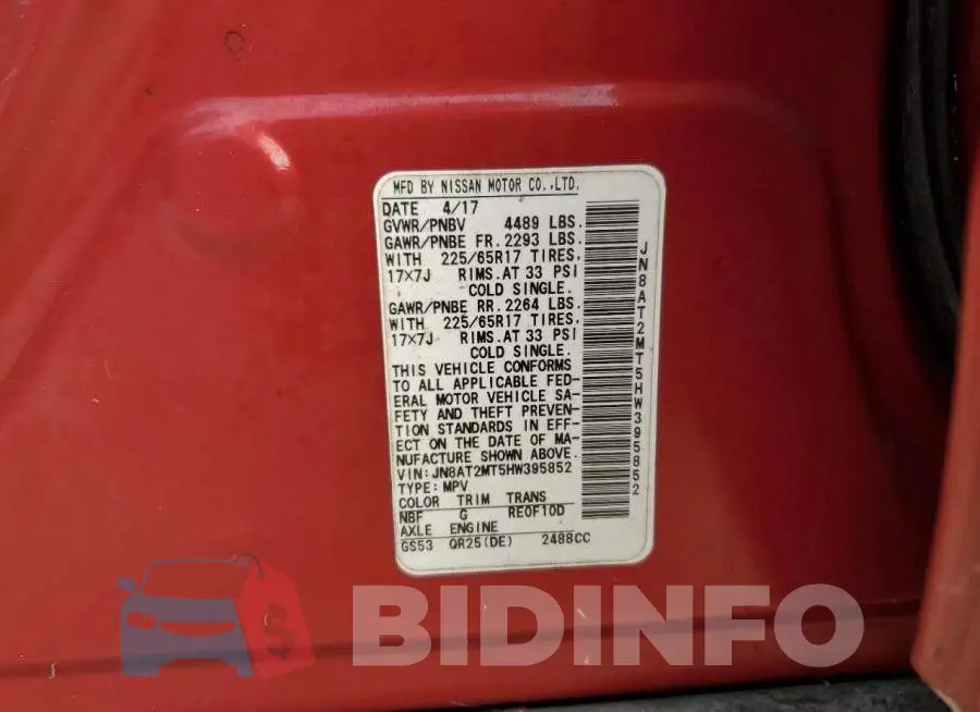 JN8AT2MT5HW395852 Photo# 10