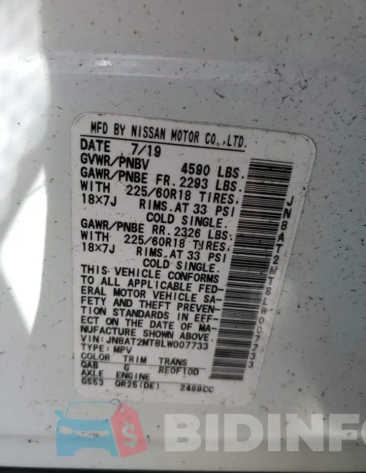 JN8AT2MT8LW007733 Photo# 10