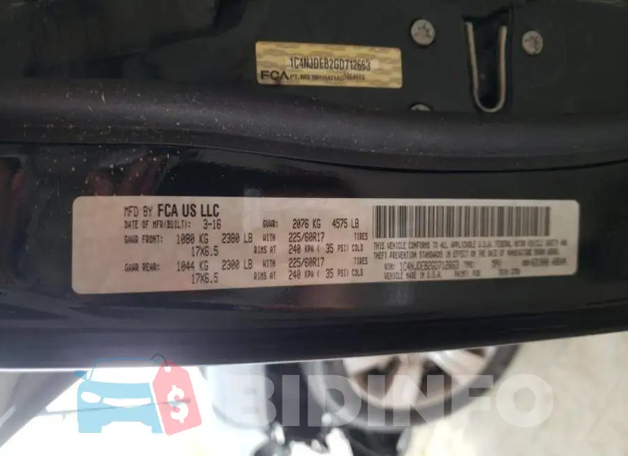 1C4NJDEB2GD712663 Photo# 10