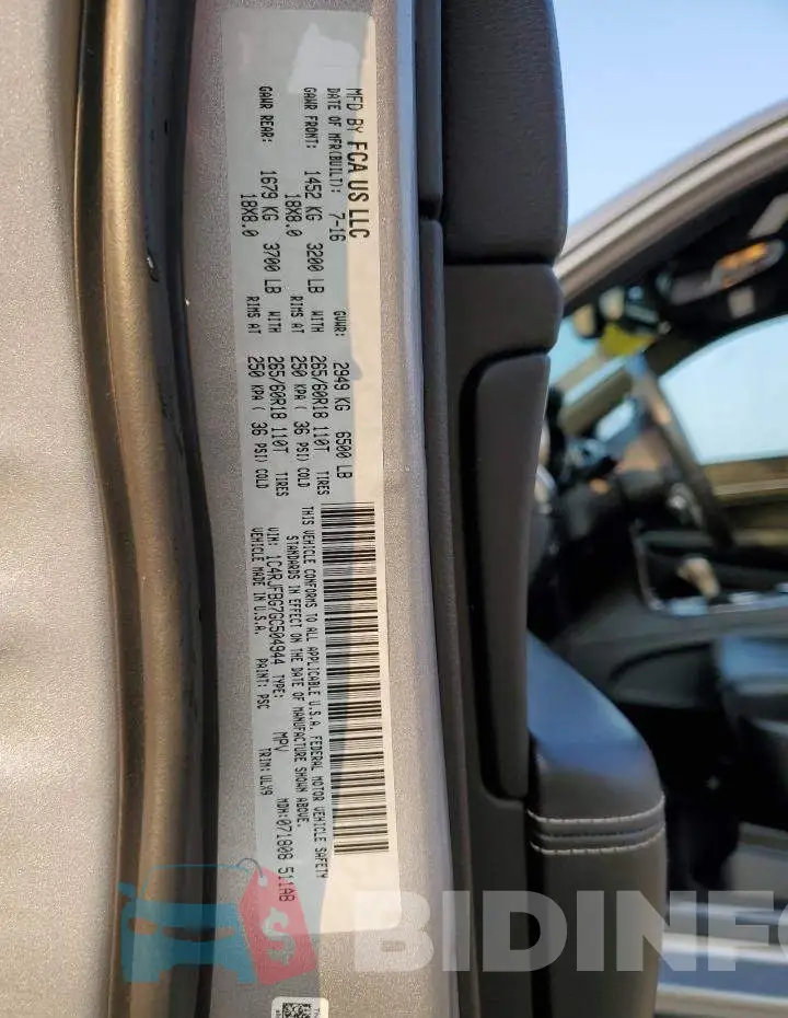 1C4RJFBG7GC504944 Photo# 10