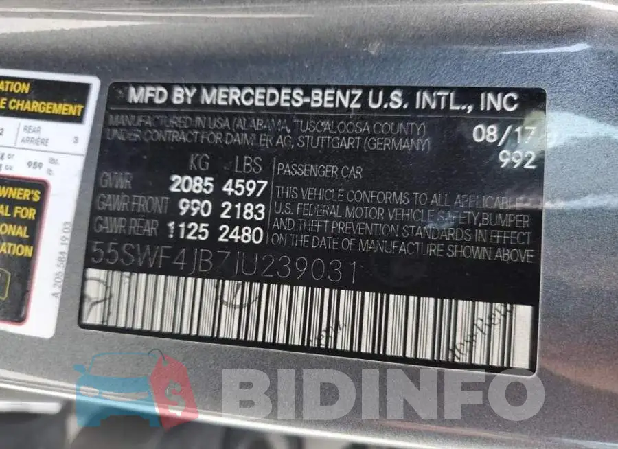 55SWF4JB7JU239031 Photo# 10