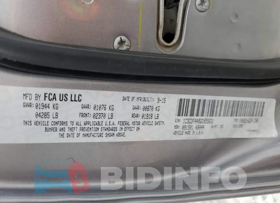 1C3CDFAA9GD555631 Photo# 10