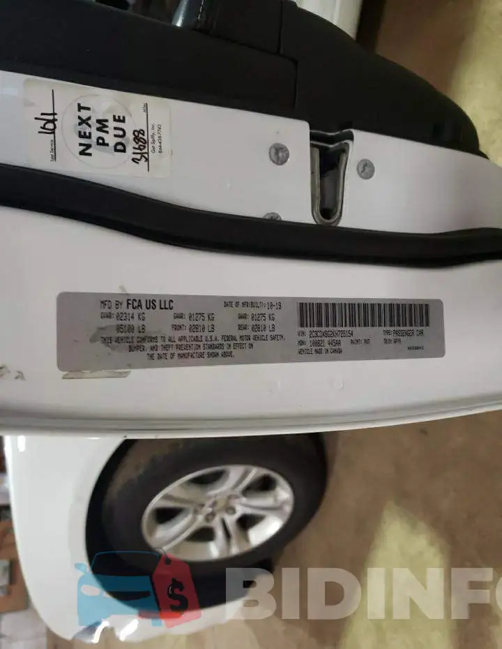 2C3CDXBG2KH725154 Photo# 10