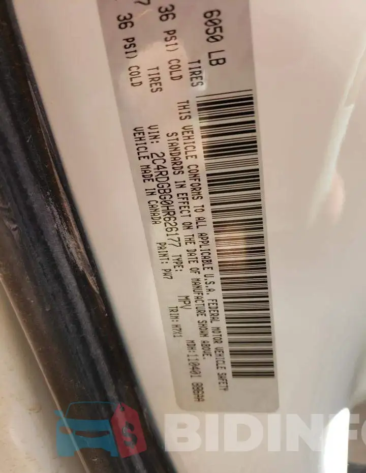 2C4RDGBG0HR626177 Photo# 10