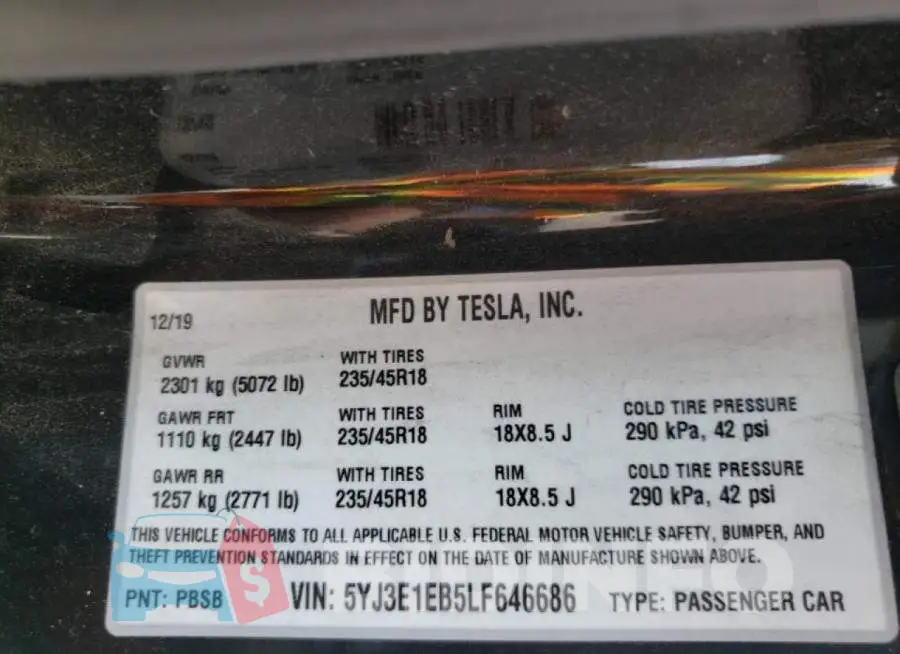 5YJ3E1EB5LF646686 Photo# 10