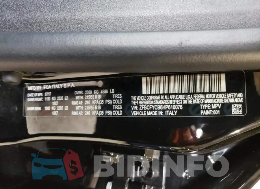 ZFBCFYCB6HP610076 Photo# 10