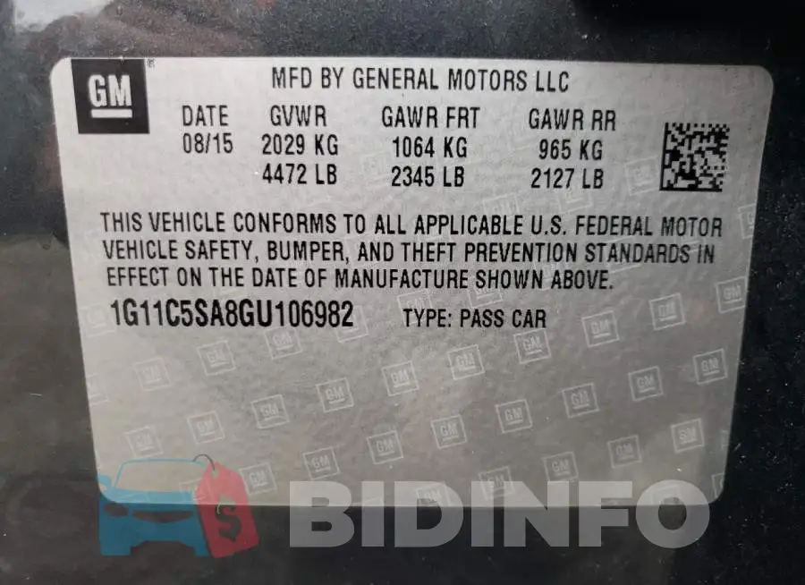 1G11C5SA8GU106982 Photo# 10