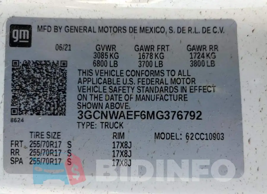 3GCNWAEF6MG376792 Photo# 10