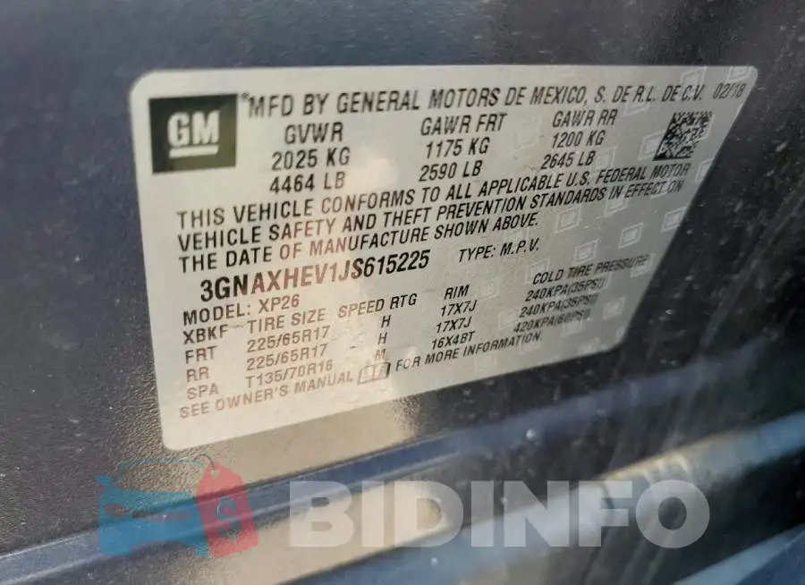 3GNAXHEV1JS615225 Photo# 10