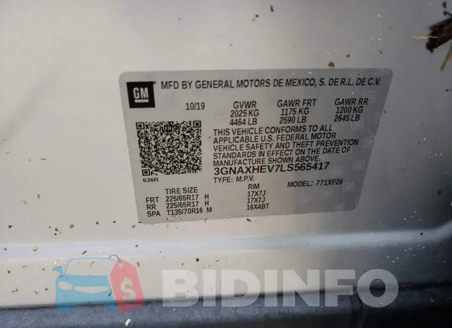 3GNAXHEV7LS565417 Photo# 10