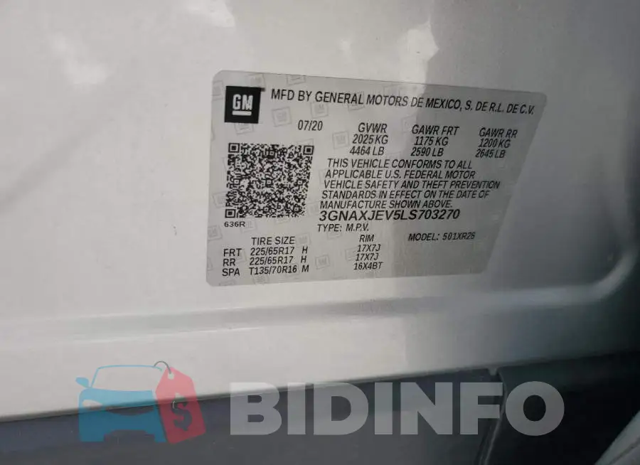 3GNAXJEV5LS703270 Photo# 10