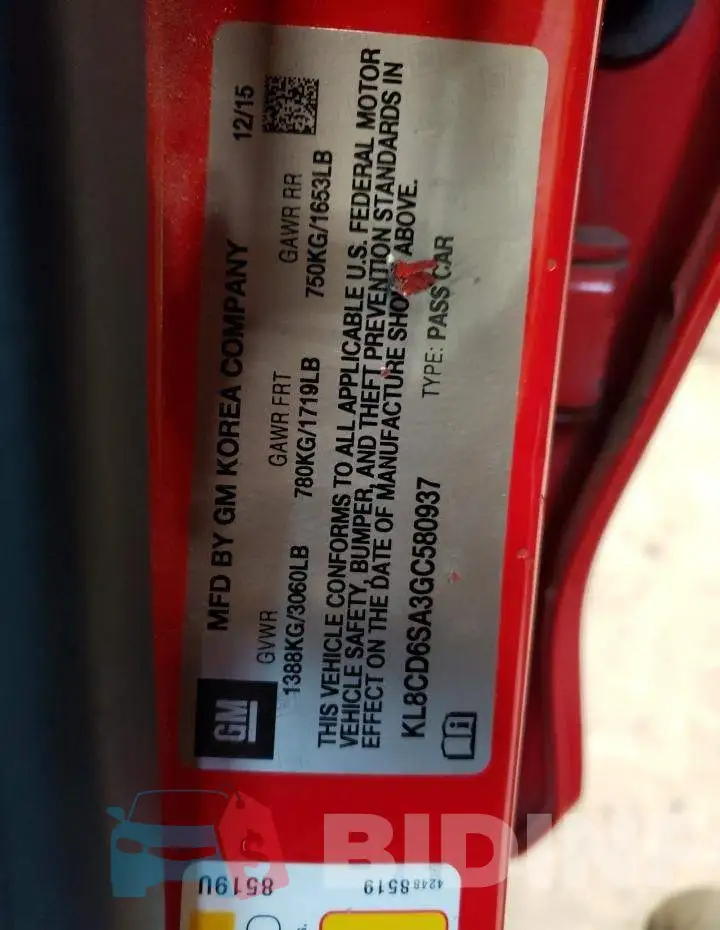 KL8CD6SA3GC580937 Photo# 10