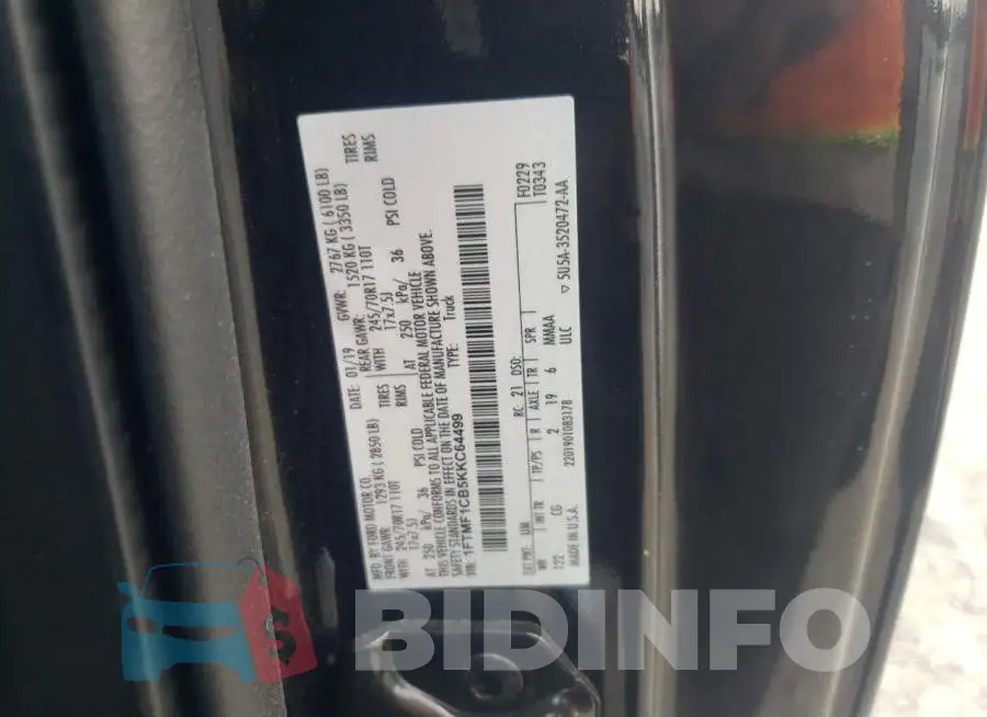 1FTMF1CB5KKC64499 Photo# 10