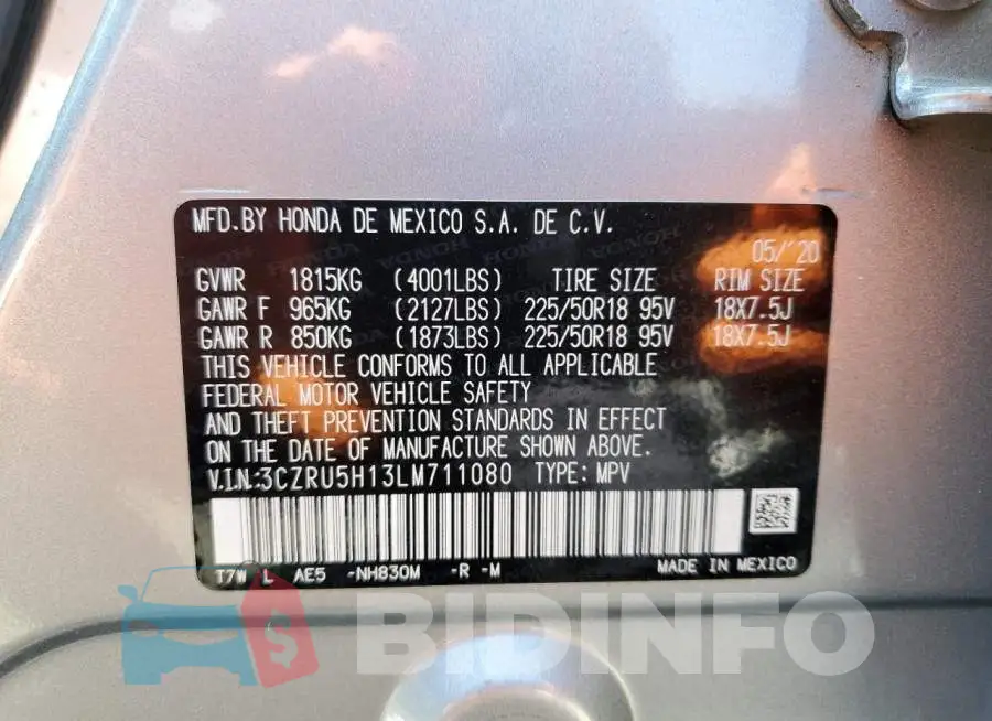 3CZRU5H13LM711080 Photo# 10