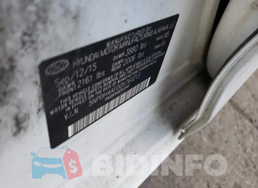 5NPDH4AE0GH760213 Photo# 10