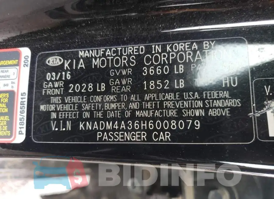 KNADM4A36H6008079 Photo# 10
