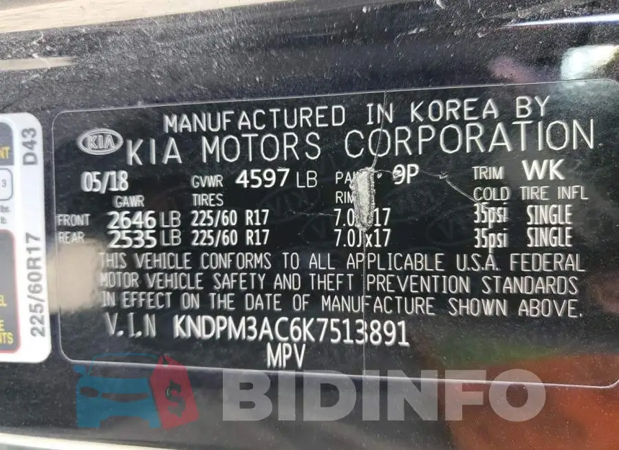 KNDPM3AC6K7513891 Photo# 10