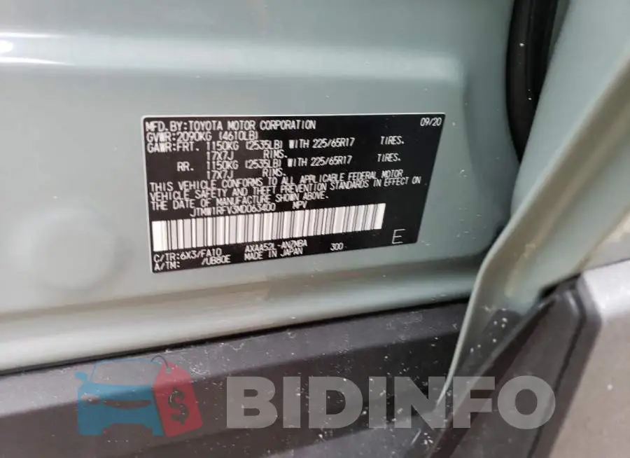 JTMW1RFV3MD063400 Photo# 10