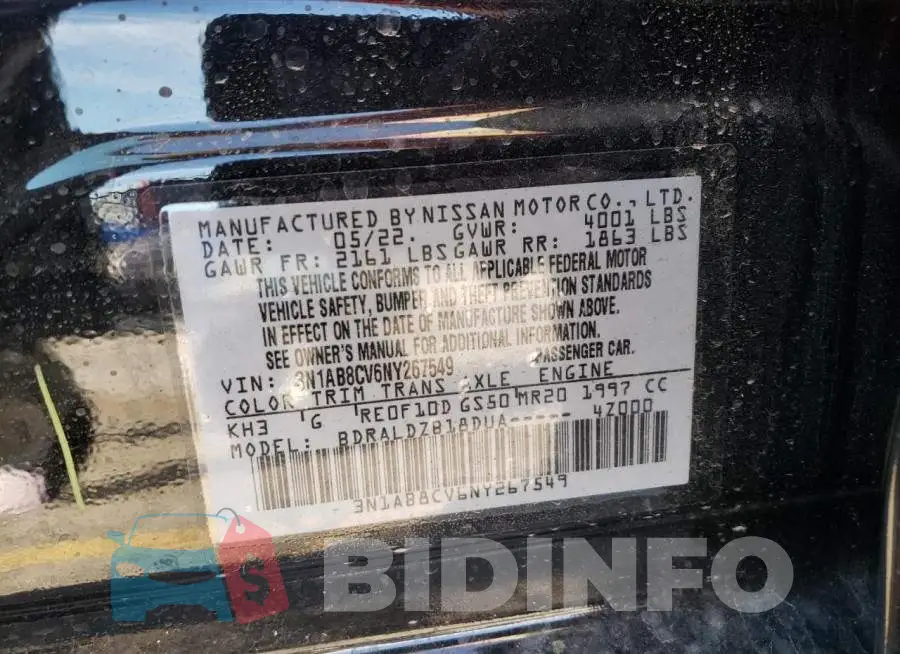 3N1AB8CV6NY267549 Photo# 10