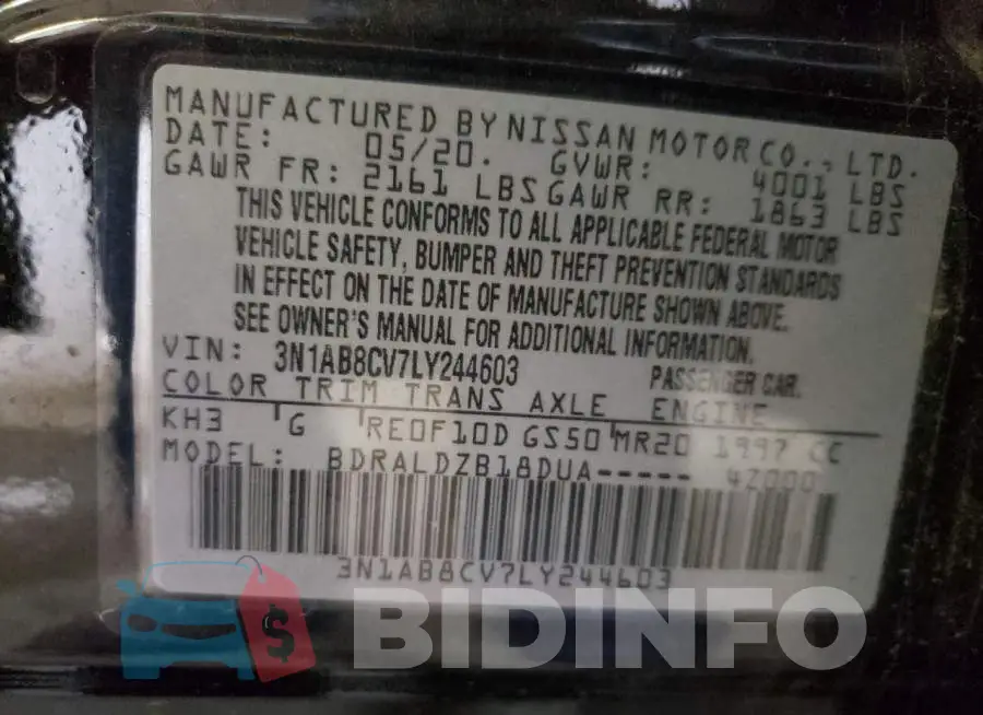 3N1AB8CV7LY244603 Photo# 10