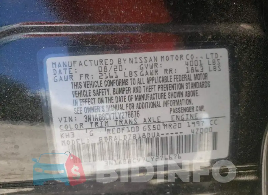 3N1AB8CV7LY276676 Photo# 10