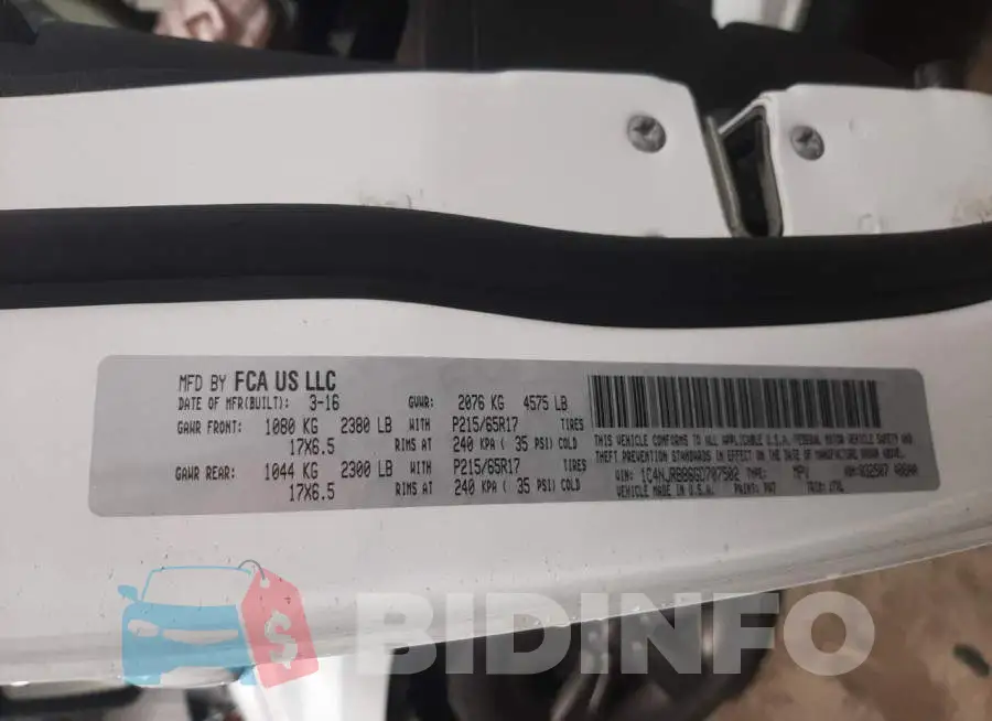 1C4NJRBB6GD707502 Photo# 10