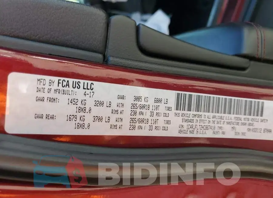 1C4RJFLT2HC867410 Photo# 10