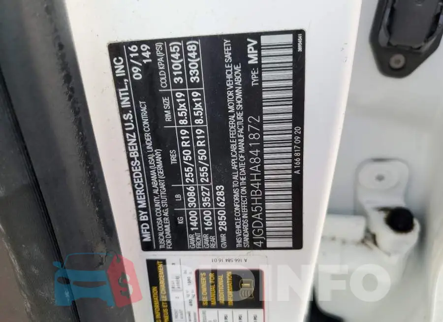 4JGDA5HB4HA841872 Photo# 10