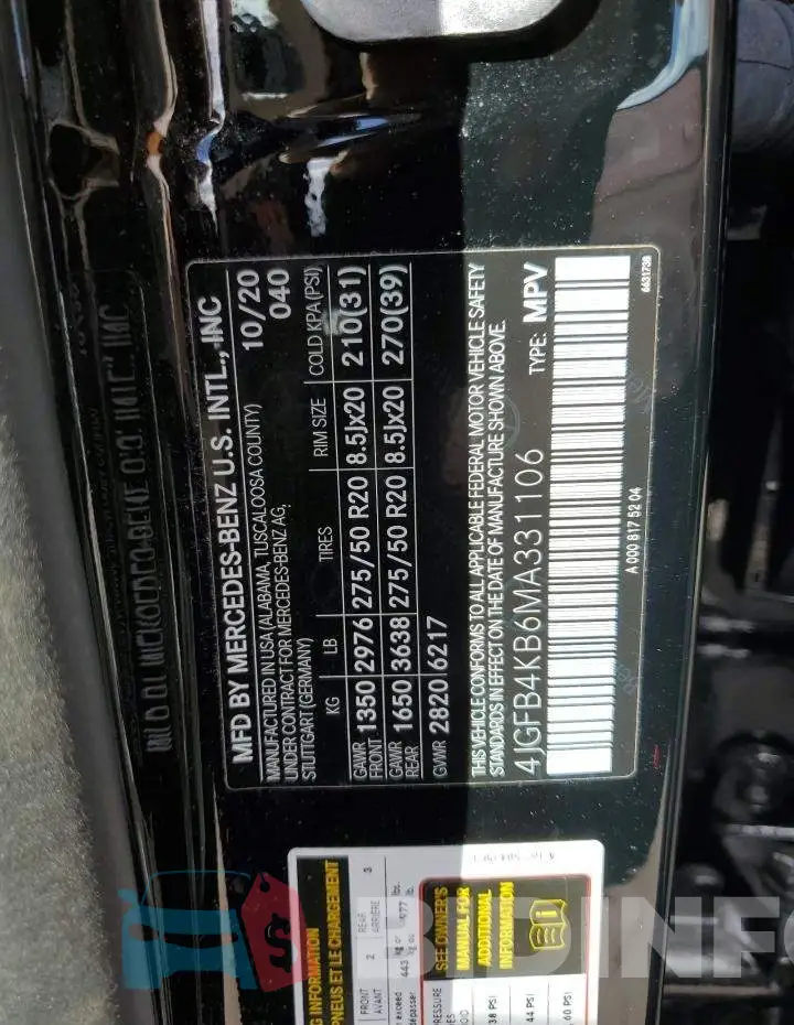 4JGFB4KB6MA331106 Photo# 10