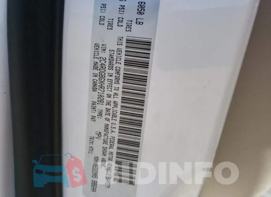 2C4RDGBGXHR710281 Photo# 10