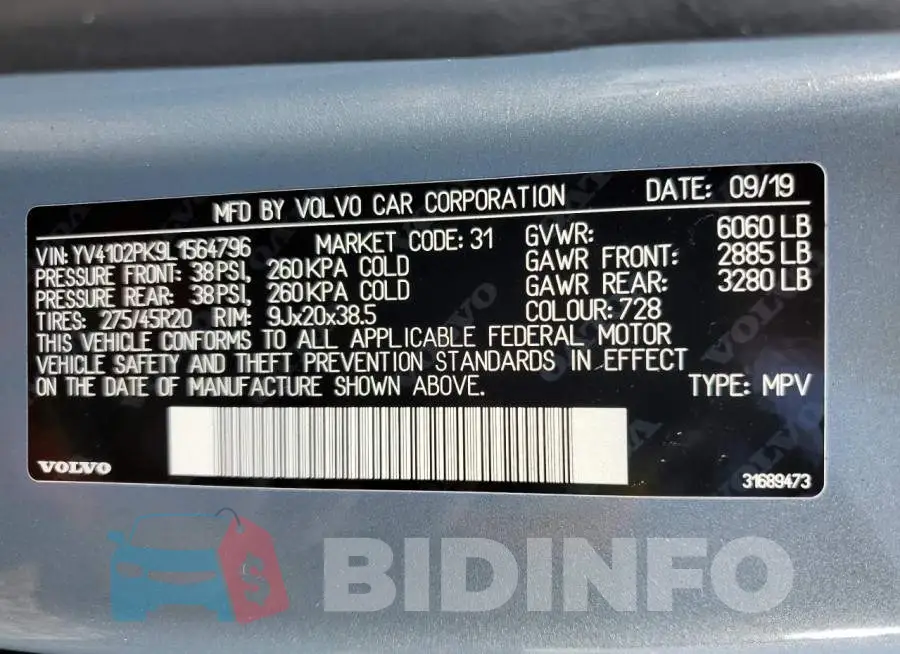 YV4102PK9L1564796 Photo# 10